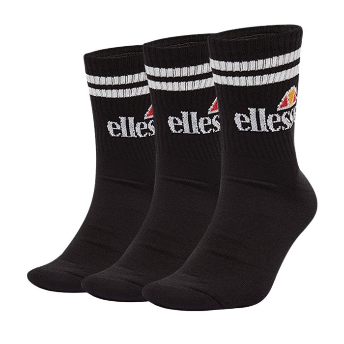 Ponožky ELLESSE čierne 3 páry PULLO SAAC0620 011 BLK