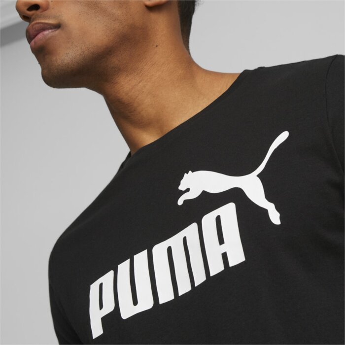 Tričko PUMA čierne ESS Logo Tee 586666 01