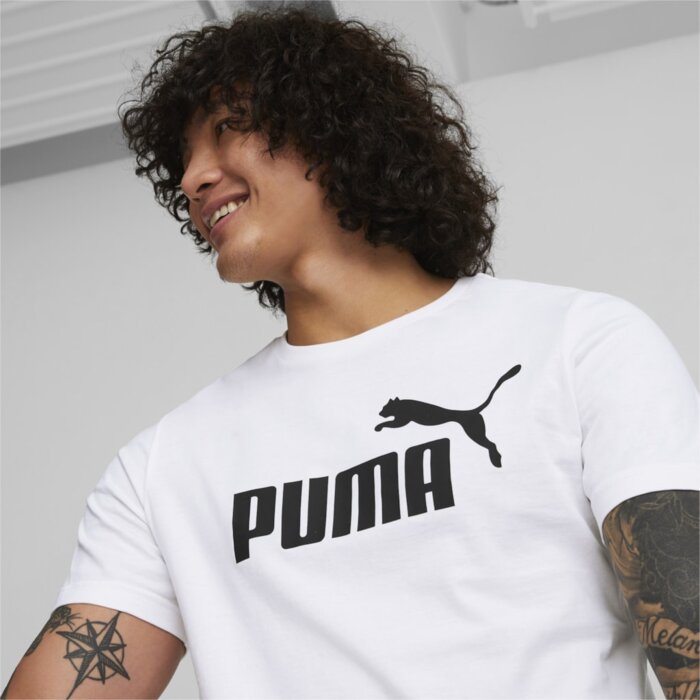 Tričko PUMA biele ESS Logo Tee 586666 02