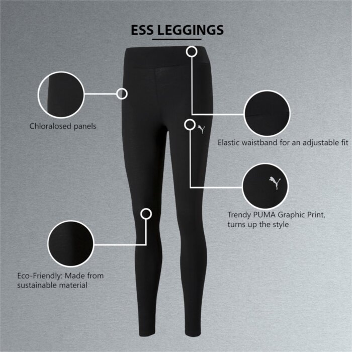 Legíny PUMA čierne ESS Leggings 586835 51