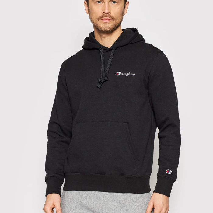 Mikina CHAMPION čierna Hooded Sweatshirt 219835 KK001 NBK