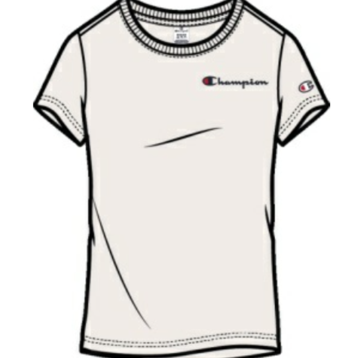 Tričko CHAMPION biele Crewneck T Shirt 116622 WW036 WAY