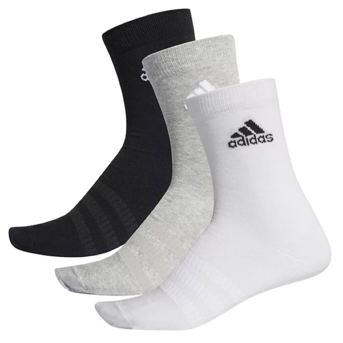 Ponožky adidas farebné 3 páry LIGHT CREW 3PP DZ9392