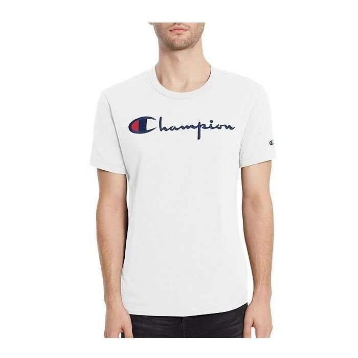 Tričko CHAMPION biele Crewneck T Shirt 219831 WW001 WHT