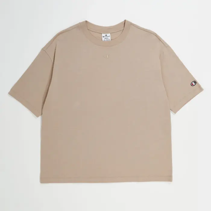 Tričko CHAMPION krémové Crewneck T Shirt 117146 MS066 SVK