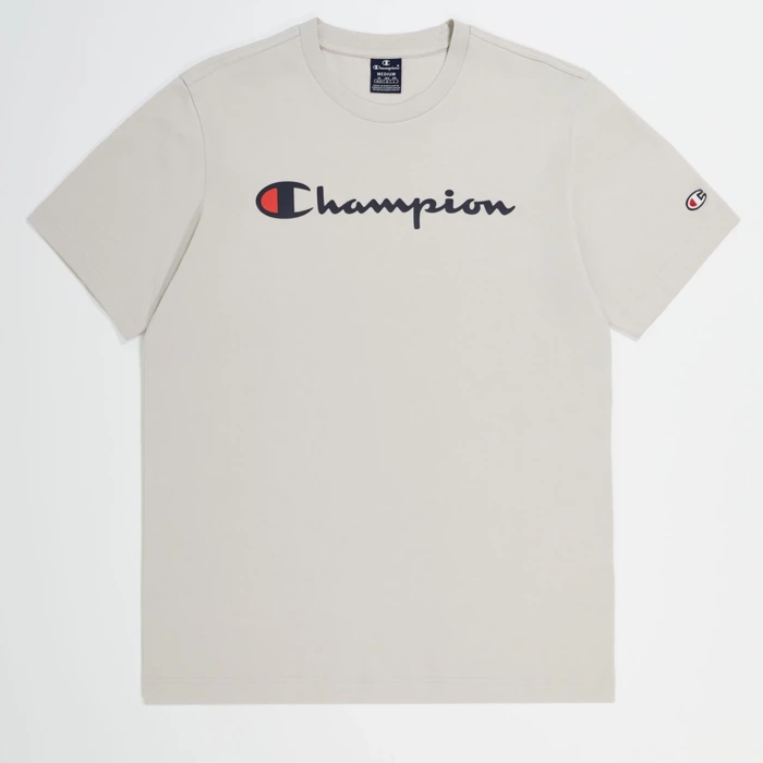 Tričko CHAMPION krémové Crewneck T Shirt 219206 ES057 SVL