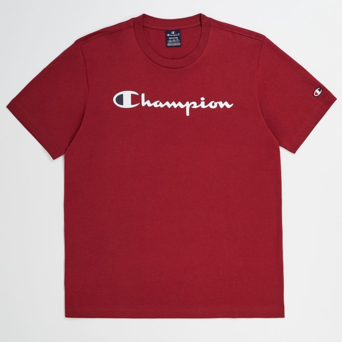 Tričko CHAMPION bordové Crewneck T Shirt 219206 RS508 TBR