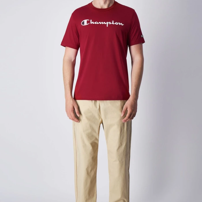 Tričko CHAMPION bordové Crewneck T Shirt 219206 RS508 TBR