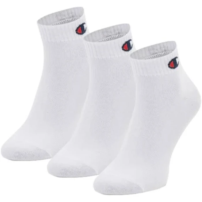 Ponožky Champion biele 3 páry 3pk Quarter Socks U20099 WW001 WHT